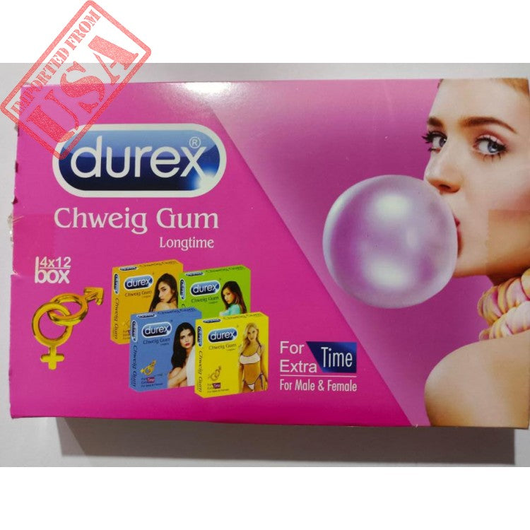 Durex Men Timing Delay Erection Bubble Gum - 8 Bubble